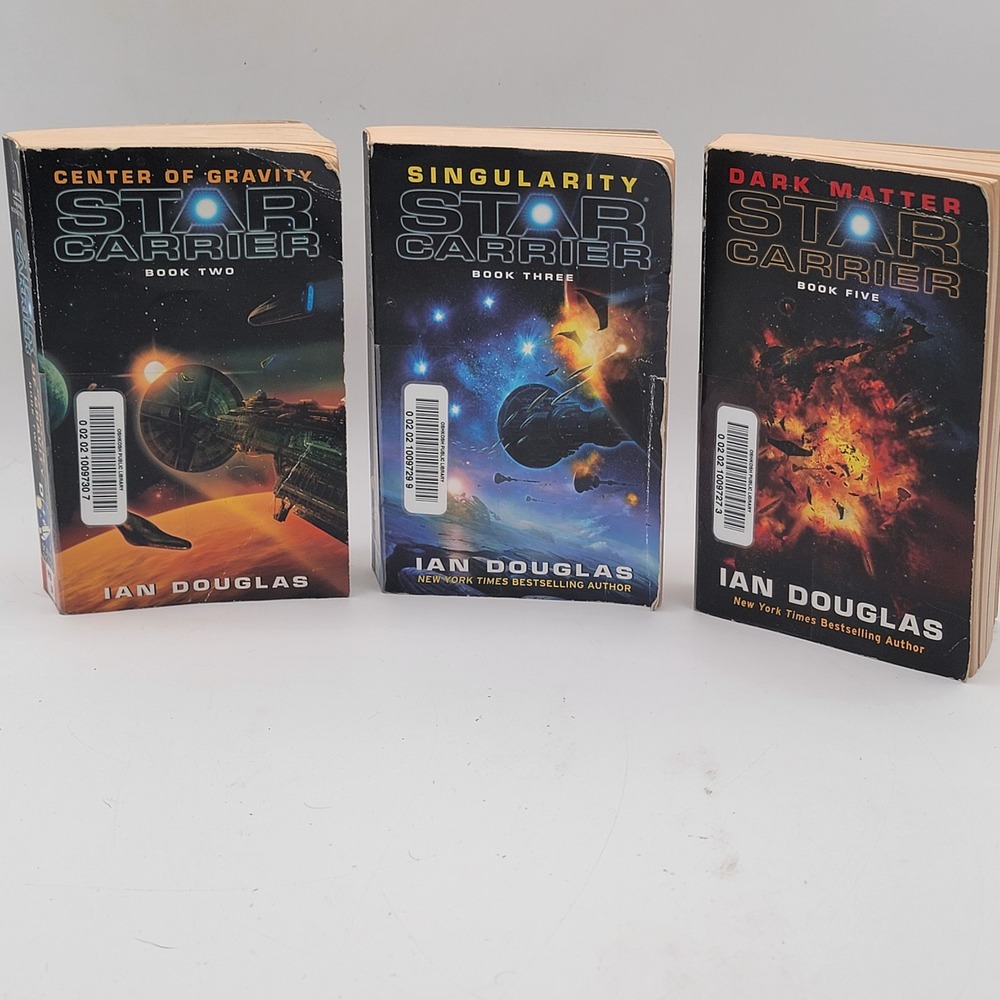 Ian Douglas Star Carrier Books 2 3 5 Paperback Lot Space Opera Ex-Lib Fair